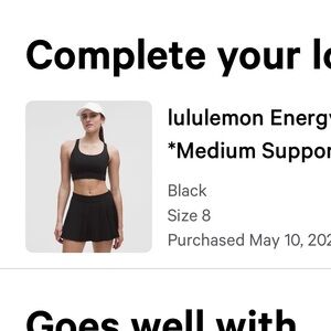 lululemon athletica Black Crop Top